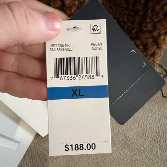 Lucky Brand Teddy Sherpa Pecan/Warm Brown Coat XL NWT - Picture 6 of 6